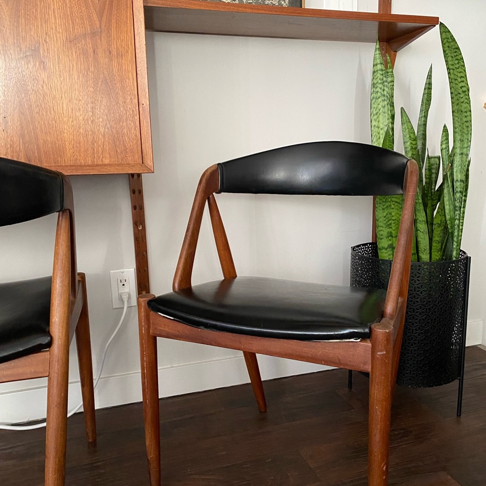SOLD! Pair of Mid-Century Modern (MCM) Danish Kai Kristiansen Chairs